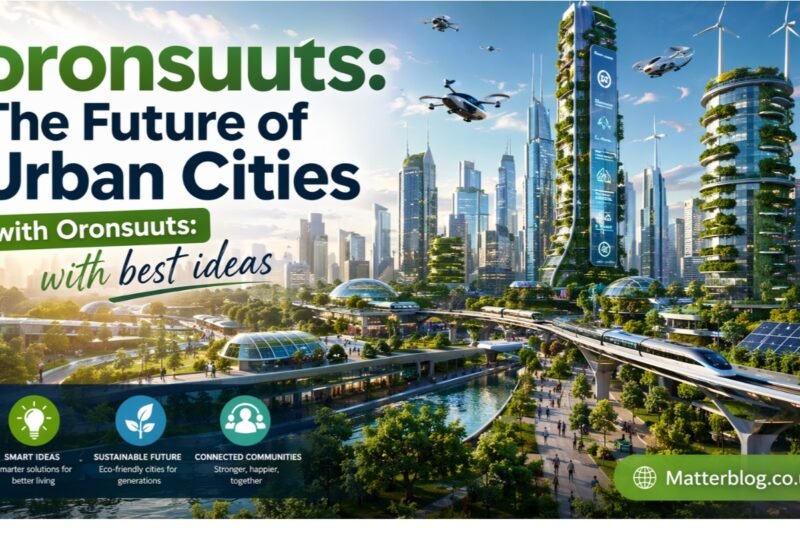 oronsuuts: The Future of Urban Cities with Oronsuuts